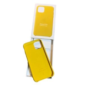 iPhone 11 Pro Leather Case Meyer Lemon